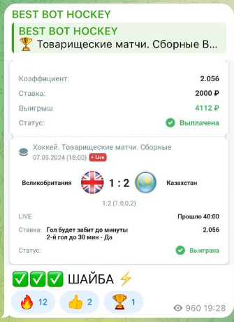 BEST BOT HOCKEY тг канал